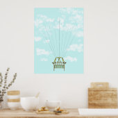 Baby shower fingerprint guest book poster (Keuken)