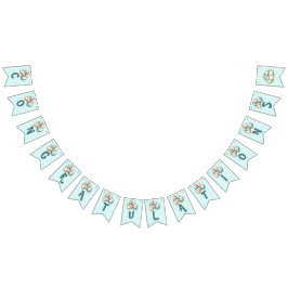 Baby Shower Flag Bunting Dinosaur Dino Mite Party Vlaggetjes