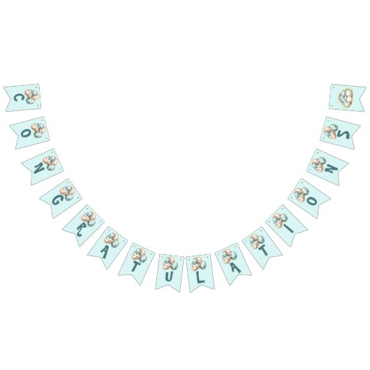 Baby Shower Flag Bunting Dinosaur Dino Mite Party Vlaggetjes (Alle)