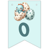 Baby Shower Flag Bunting Dinosaur Dino Mite Party Vlaggetjes (Tweede vlag)