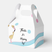 Baby shower Flamingo Mam en Baby Bedankdoosjes (Achterkant)