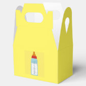 Baby shower Fles Favor Box Geel Bedankdoosjes (Geopend)