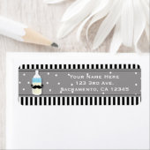 Baby shower Fles & Mustache Moderne Uitnodiging Etiket (Insitu)