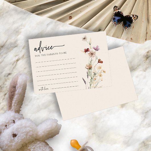 Baby shower Floral Advice Kaart