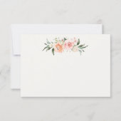 Baby shower Floral Aricot Roses dank u Bedankkaart (Achterkant)