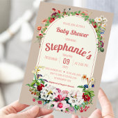  Baby shower Floral Bouquet Arch Kaart