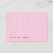 Baby shower Floral Breng een boek in plaats van ee Informatiekaartje (Achterkant)