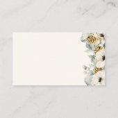 Baby shower Floral Diaper Raffle Informatiekaartje (Achterkant)