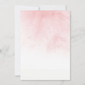 Baby shower  Floral Elegant Waterverf Kaart (Achterkant)