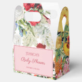 Baby shower Floral Garden Colorful Flowers Bedankdoosjes (Geopend)