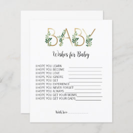 Baby shower Floral Greenery wenst advies van de Ba