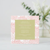 baby shower floral kaart (Staand voorkant)