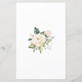 Baby shower Floral raadt het prijsspel (Achterkant)