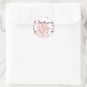 baby shower florastgradiënt ronde sticker (Tas)