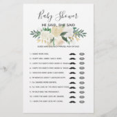 Baby shower Flowers Game (Voorkant)