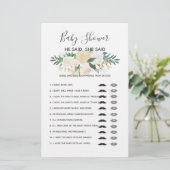 Baby shower Flowers Game (Staand voorkant)