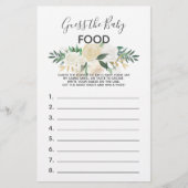 Baby shower Flowers Game - Raad eens het Baby (Voorkant)