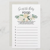 Baby shower Flowers Game - Raad eens het Baby (Voorkant / Achterkant)