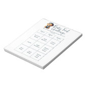 Baby shower Food Challenge Game Activiteit Notitie Notitieblok (Linkerzijde)