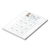 Baby shower Food Challenge Game Activiteit Notitie Notitieblok (Linkerzijde)