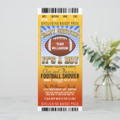 Baby shower football partij kaart (Staand voorkant)