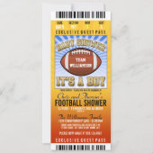 Baby shower football partij kaart (Voorkant)