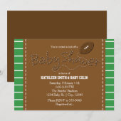 BABY SHOWER FOOTBALL Sportfeest Uitnodiging (Voorkant / Achterkant)
