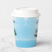 Baby shower for a boy, sedan papieren bekers (Links)