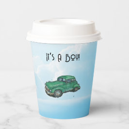 Baby shower for a boy, sedan papieren bekers