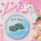 Baby shower for a boy, sedan papieren bordje (Feest)