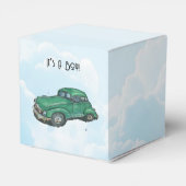 Baby shower for a boy, Van and sedan  Bedankdoosjes (Achterkant)