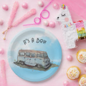 Baby shower for a boy, van papieren bordje (Feest)