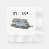 Baby shower for a boy, van servet (Voorkant)