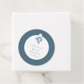 Baby Shower for Boy – Blue Bow , Customizable Bedankjes Labels (In situ)