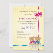 baby shower for TWINS Kaart (Voorkant)