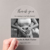 Baby shower Foto Acryl Uitnodigingen (Insitu (Draagbaar))