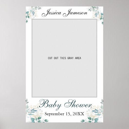 Baby Shower Foto Prop Poster (Voorkant)