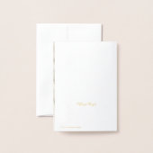 Baby shower Fototemplate Bedankt Gold Kaart (Met envelop)