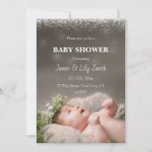 baby shower Fotouitnodiging Kaart (Voorkant)