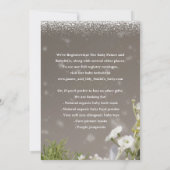 baby shower Fotouitnodiging Kaart (Achterkant)