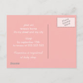 Baby shower Fotouitnodigingen met Vogel Briefkaart (Achterkant)