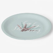 Baby shower Fox Bohemian Feathers Papieren Bordje (Gekanteld)