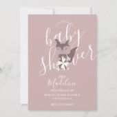 Baby shower Fox Bohemian Uitnodiging (Voorkant)