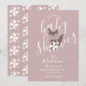 Baby shower Fox Bohemian Uitnodiging (Voorkant / Achterkant)