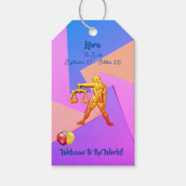 Baby shower - Fun Libra Gift Labels Cadeaulabel