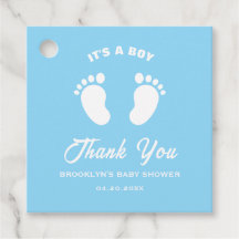 Baby shower Fun Trendy zijn een jongen blauw witte