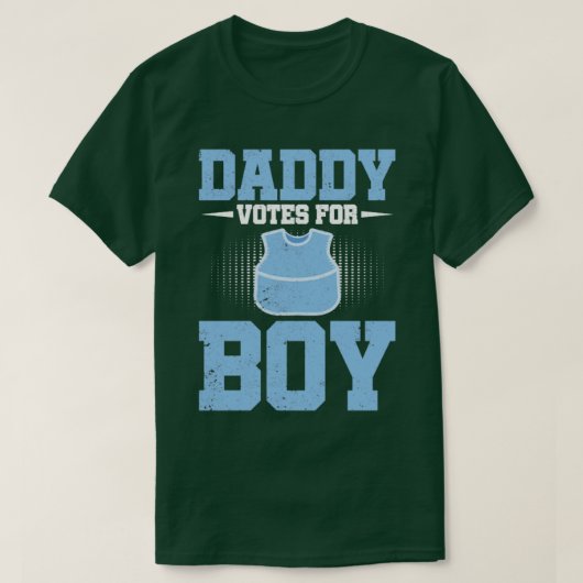 Baby shower Funny Future Papa Team Boy Gender Reve T-shirt (Design voorkant)