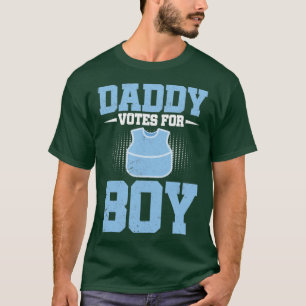 Baby shower Funny Future Papa Team Boy Gender Reve T-shirt