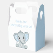 Baby shower Gable Box van de Elephant Waterverf va Bedankdoosjes (Geopend)