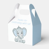 Baby shower Gable Box van de Elephant Waterverf va Bedankdoosjes (Voorkant Zijde)